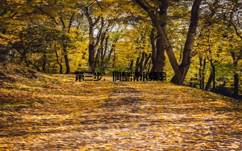 第三步, 调整浇水频率