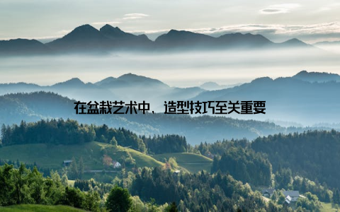 在盆栽艺术中, 造型技巧至关重要