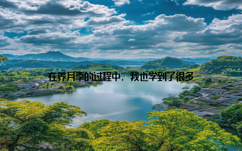 在养月季的过程中, 我也学到了很多