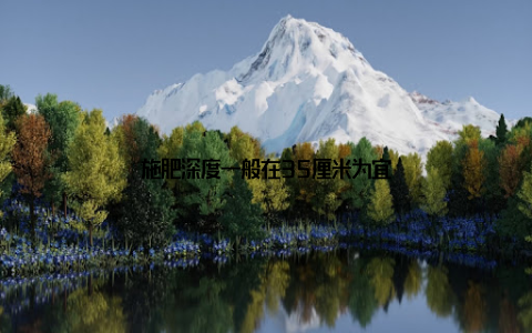 施肥深度一般在35厘米为宜