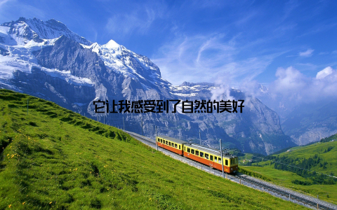 它让我感受到了自然的美好