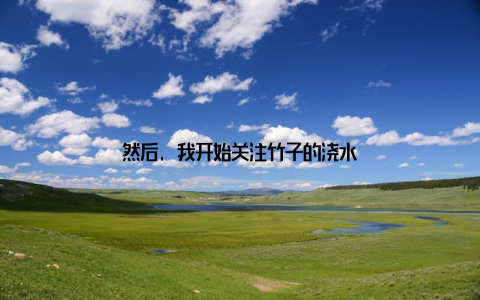 然后, 我开始关注竹子的浇水