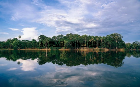 浇水要适量, 保持土壤湿润